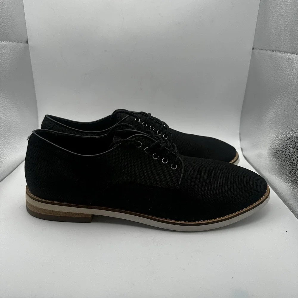 Calvin Klein Men's Armando Oxford Dress Shoes Black Lightweight Fabric LaceUp 11